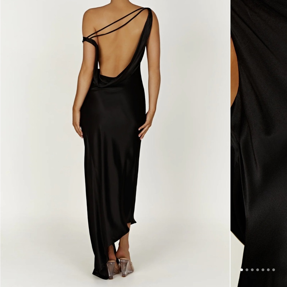 NWT Meshki Yvette Slii Maxi Dress in black